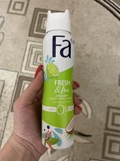 Дезодорант Fa, Fresh&amp;Free Лайм-кокос, для женщин, спрей, 150 мл - фото 1 от пользователя