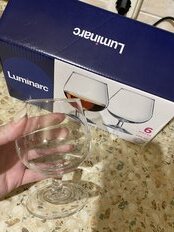 Бокал для коньяка, 250 мл, стекло, 6 шт, Luminarc, French Brasserie, J0010 - фото 2 от пользователя