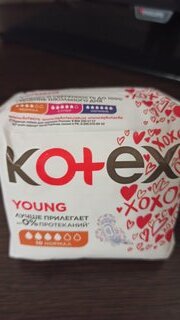 Прокладки женские Kotex, Young Normal, 10 шт, для девочек подростков, 4426 - фото 3 от пользователя