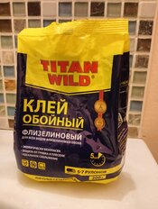 Клей для флизелиновых обоев, Titan Wild, 200 г, пакет, TWF200-SP - фото 5 от пользователя