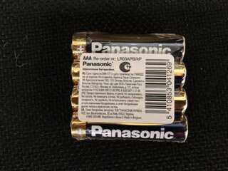 Батарейка Panasonic, ААА (LR03, 24A), Alkaline Power, щелочная, 1.5 В, спайка, 4 шт - фото 2 от пользователя