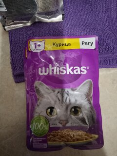 Корм для животных Whiskas, 75 г, для взрослых кошек 1+, паштет, утка, пауч, G8473 - фото 2 от пользователя