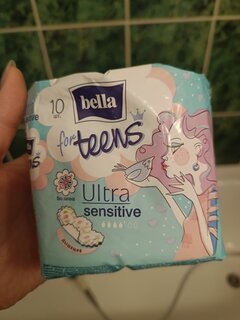 Прокладки женские Bella, for teens Ultra sensitive, 10 шт, BE-013-RW10-258 - фото 1 от пользователя