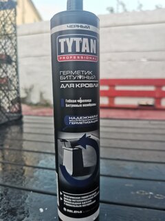 Герметик битумный, кровельный, Tytan, 17690, 310 мл, черный - фото 2 от пользователя