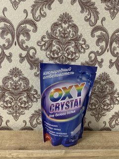 Отбеливатель Oxy cristal, 600 г, порошок, для белого, кислородный, СТ-17 - фото 1 от пользователя