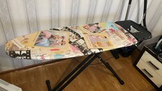 Доска гладильная 123х46 см, Lora Fashion HLF, подставка для утюга, встроенная розетка, удлинитель 2.2 м, Nika, HLF, в ассортименте - фото 3 от пользователя
