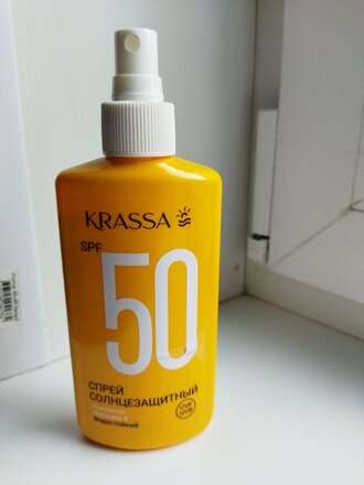 Спрей для защиты от солнца, Krassa, SPF 50, 150 мл, водостойкий, КСС40101 - фото 7 от пользователя