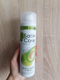 Гель для бритья женский, Satin Care, Avocado Twist, Увлажняющий, 200 мл, 50012075 - фото 2 от пользователя