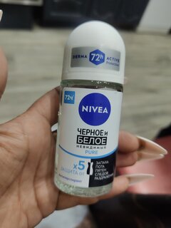 Дезодорант Nivea, Невидимая защита для черного и белого антиперспирант, женский, ролик, 50 мл - фото 2 от пользователя