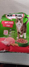 Корм для животных Kitekat, 350 г, для взрослых кошек, сухой, мясной пир, пакет, 10132138 - фото 9 от пользователя