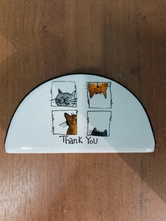 Салфетница доломит, 13.3х3.7х7.1 см, Daniks, Cats - фото 3 от пользователя