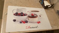 Салфетка для стола пластик, 41х26 см, прямоугольная, Десерт 03 - фото 6 от пользователя