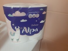 Туалетная бумага Alpa, 3 слоя, 8 шт, с втулкой, белая - фото 5 от пользователя