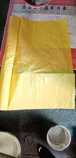 Скатерть одноразовая Марья Искусница, 1.1х1.8 м, полиэтилен, желтая, 3 шт, рулон, 2168 - фото 7 от пользователя