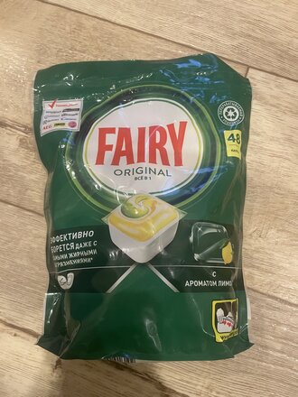 Капсулы для посудомоечной машины Fairy, Original All in One, 48 шт - фото 8 от пользователя