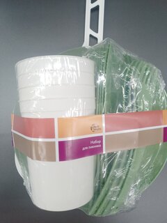 Набор для пикника на 4 персоны, 25 предметов, полипропилен, зеленый, Plast team, PT184312000 - фото 1 от пользователя