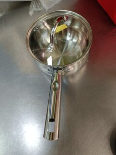 Ковш нержавеющая сталь, 2 л, крышка стекло, ручка нержавеющая сталь, индукция, Daniks, Эмилия, CW-W075-16S - фото 7 от пользователя