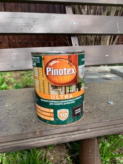 Пропитка Pinotex, Ultra, для древесины, влагостойкая защитная лазурь, палисандр, 0.9 л - фото 1 от пользователя