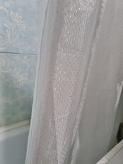 Штора для ванн 180х180 см, полиэстер, Ромбики, белая, STSC1012 - фото 5 от пользователя