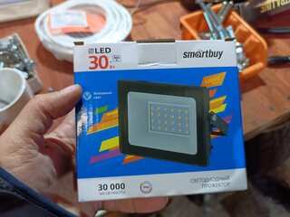 Прожектор светодиодный Smartbuy, FL SMD LIGHT, 30 Вт, 6500 К, черный, SBL-FLLight-30-65K - фото 2 от пользователя