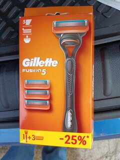 Станок для бритья Gillette, Fusion, для мужчин, 3 сменные кассеты - фото 5 от пользователя