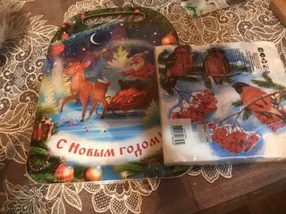 Салфетки бумажные New Line, Fresco Снегири, 20 шт, 2 слоя, 33х33 см - фото 2 от пользователя