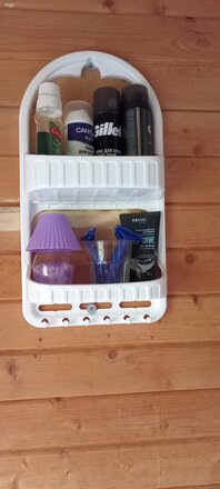Полка для ванной пластик, навесная, 2 яруса, 12х27х50.5 см, Dunya Plastik, 09164 - фото 7 от пользователя