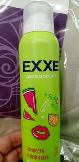 Дезодорант Exxe, Fruit kiss, Свежесть и нежность, для женщин, спрей, 150 мл - фото 1 от пользователя