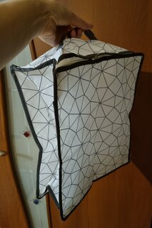 Кофр для белья и вещей, 1 секция, с крышкой, складной, 35х30х20 см, спанбонд, с молнией, с ручкой, с прозрачным окном, Vetta, Валери, 457-617 - фото 1 от пользователя