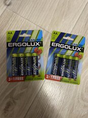 Батарейка Ergolux, ААА (LR03, R3), Alkaline 3+1 FREE, алкалиновая, 1.5 В, блистер, 4 шт, 12865 - фото 2 от пользователя