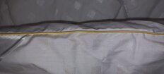 Одеяло 1.5-спальное, 140х205 см, Овечья шерсть, 350 г/м2, зимнее, чехол 100% хлопок, кант, Selena - фото 5 от пользователя