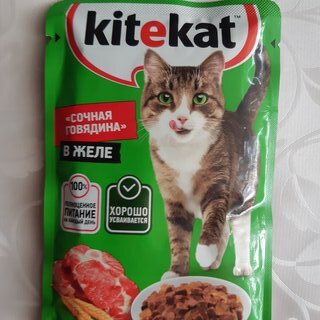 Корм для животных Kitekat, 85 г, для кошек, говядина в желе, пауч - фото 4 от пользователя