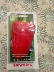 Семена Перец сладкий, Богатырь, 0.25 г, цветная упаковка, Поиск - фото 3 от пользователя