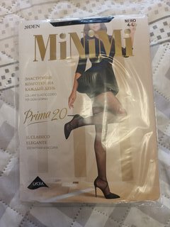 Колготки Minimi, Mini Prima, 20 DEN, р. 4, nero, шортики - фото 4 от пользователя