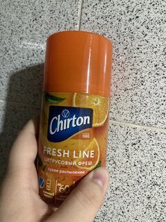 Освежитель воздуха Chirton, 250 мл, Fresh Line Цитрусовый фреш, сменный, сухое распыление - фото 3 от пользователя