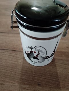 Банка для сыпучих продуктов, доломит, 0.55 л, с крышкой, Daniks, Ля Мур Эффель - фото 1 от пользователя