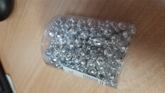Бусы новогодние пластик, 0.8х500 см, круглые, серебряные, SY16-86 - фото 8 от пользователя