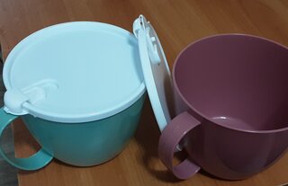 Кружка пластик, 700 мл, с крышкой, Idea, М1214, ягодная - фото 7 от пользователя