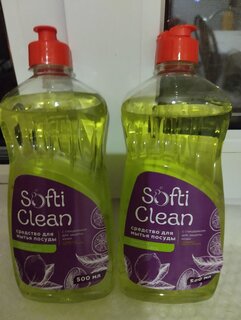 Средство для мытья посуды Softi Clean, Лимон и лемонграсс, 500 мл - фото 7 от пользователя