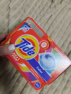 Капсулы для стирки Tide, Color, 12 шт, капсула 16.8 г - фото 1 от пользователя