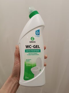 Чистящее средство для сантехники, Grass, WC-gel, гель, 750 мл - фото 8 от пользователя