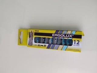 Батарейка Ergolux, ААА (LR03, 24A), Alkaline, щелочная, 1.5 В, коробка, 12 шт, 11745 - фото 8 от пользователя