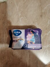 Прокладки женские Aura, Premium Night, ночные, 7 шт, 13123 - фото 3 от пользователя