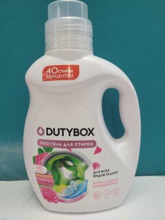 Гель для стирки Dutybox, 1 л, универсальный, Эко, Розовый пион - фото 3 от пользователя