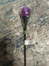 Фонарь садовый Uniel, Purple Tulip USL-C-453/PT305, на солнечной батарее, грунтовый, пластик, 5.5х30.5 см, белый свет - фото 4 от пользователя