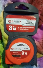 Рулетка 3 м, обрезиненный пластик, магнитный, 16 мм, с фиксатором, Bartex, JB 87 - фото 6 от пользователя