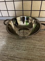 Дуршлаг нержавеющая сталь, 24 см, с ручкой, на ножке, 102208 - фото 7 от пользователя