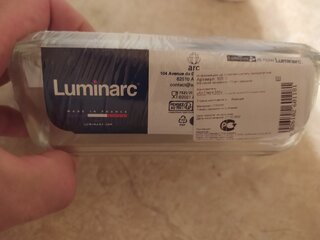 Масленка стекло, 17х10 см, Arcoroc, прозрачная, Luminarc, Beurrier, 60118/N3913 - фото 2 от пользователя