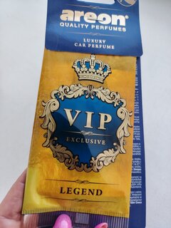 Ароматизатор в машину подвесной, сухой, Areon, &quot;VIP&quot; - Legend, 704-VIP-03 - фото 7 от пользователя
