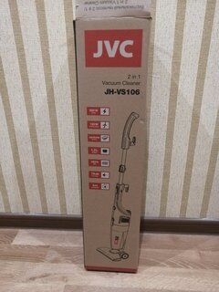 Пылесос вертикальный, JVC, JH-VS106, 600 Вт, с контейнером, 1.2 л, сухая уборка, черный - фото 6 от пользователя